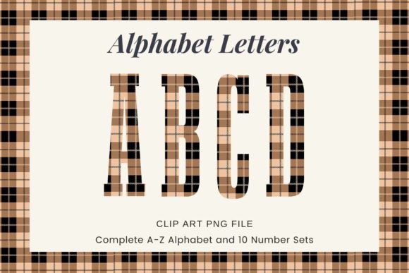Download Buffalo Plaid Alphabet Autumn Fonts - Autumn fonts Collection