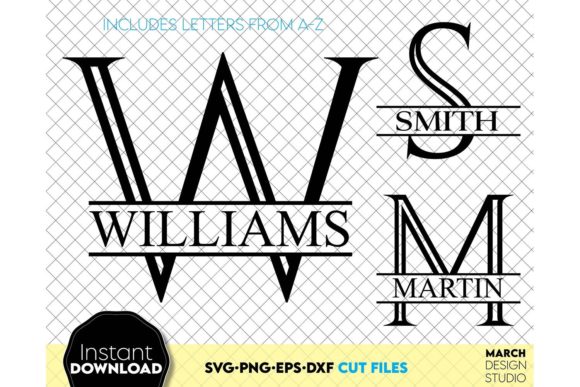 Download Monogram | Split Monogram SVG | Letters - Letter Collection