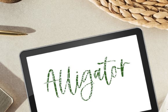 Download Alligator Procreate Lettering Brush - Letter Collection