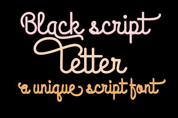 Download Black Script Letter - Letter Collection