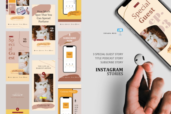 Download Artist Podcast Ig Stories &amp; Post Keynote - Premium Bundle