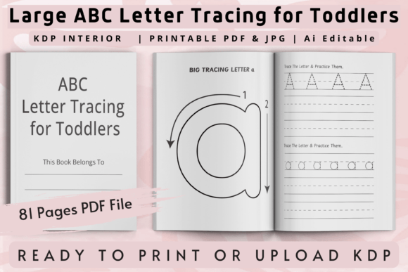 Download Large ABC Letter Tracing for Toddlers - Letter Collection