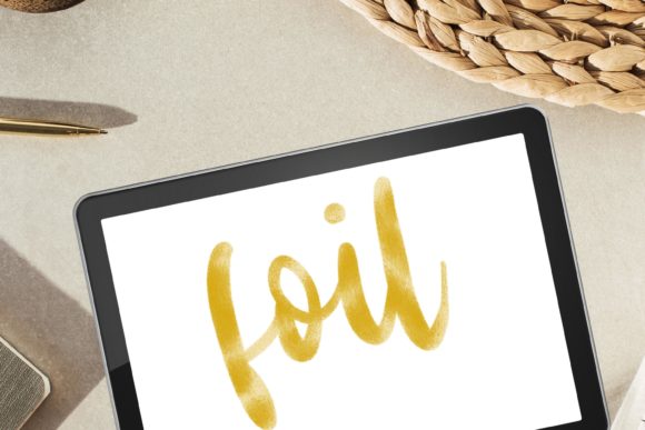 Download Metallic Foil Procreate Lettering Brush - Letter Collection