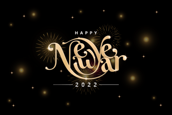 Download Happy New Year Lettering Font Gold Color - Letter Collection