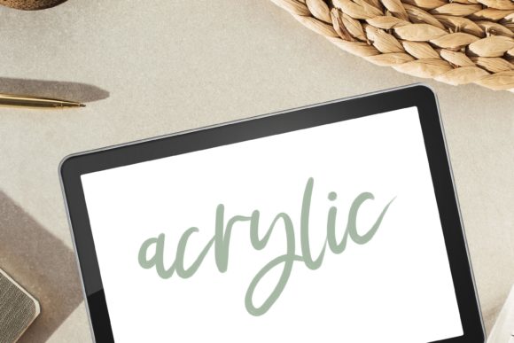 Download Acrylic Procreate Lettering Brush - Letter Collection