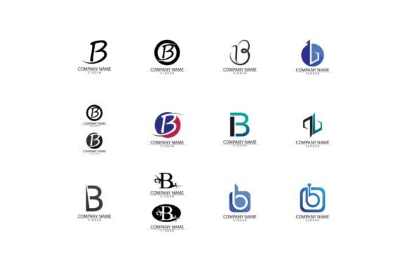 Download B Font and Letter Logo Design Vector - Letter Collection