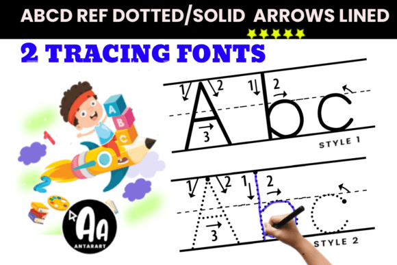 Download Arrows Lined Letter Tracing - Letter Collection